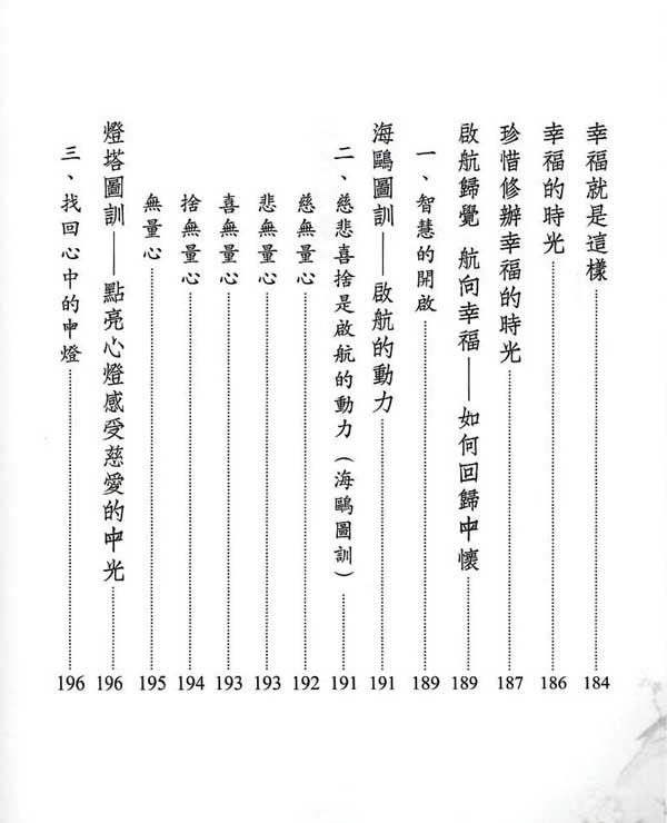 幸福的道理3--目錄13