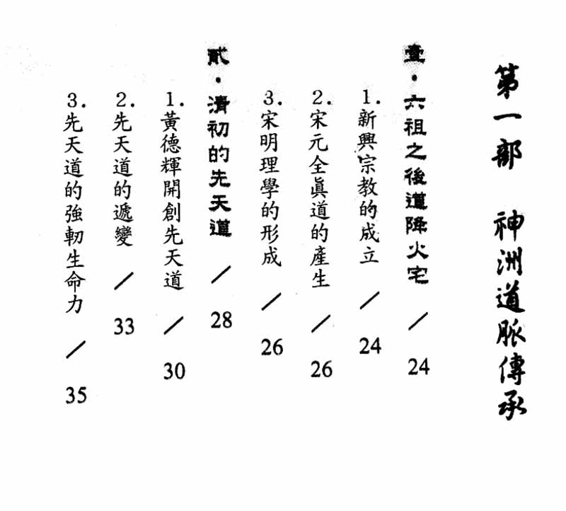 白陽道脈薪傳錄--目錄1